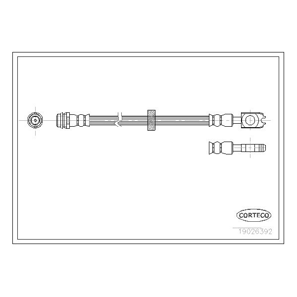 Corteco Brake Hose, 19026392 19026392 - main